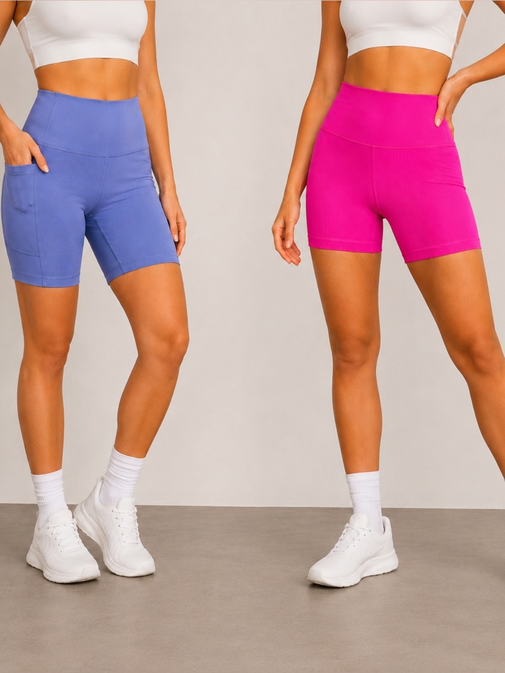 Velocity & 90 Degree by Reflex Women’s Athletic Biker Shorts Bundle Size Small